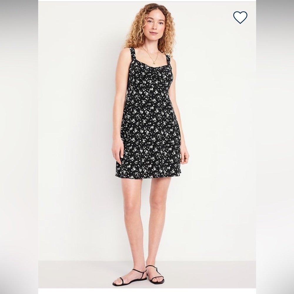 Old Navy Fit & Flare Mini Crepe Dress